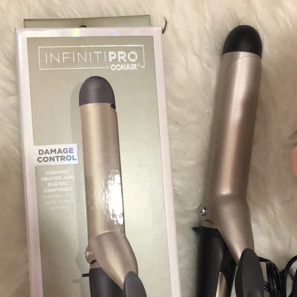 CONAIR • InfinitiPro Be the Pro Tourmaline Ceramic Curling Iron Gold & Black - Picture 5 of 16